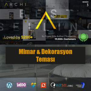 Archi WordPress Mimar ve Dekorasyon Teması
